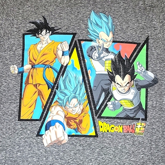 Men's Dragon Ball Z (DBZ) Gray Short Sleeved  T-Shirt Size: Small TOEI Animation - Picture 4 of 5